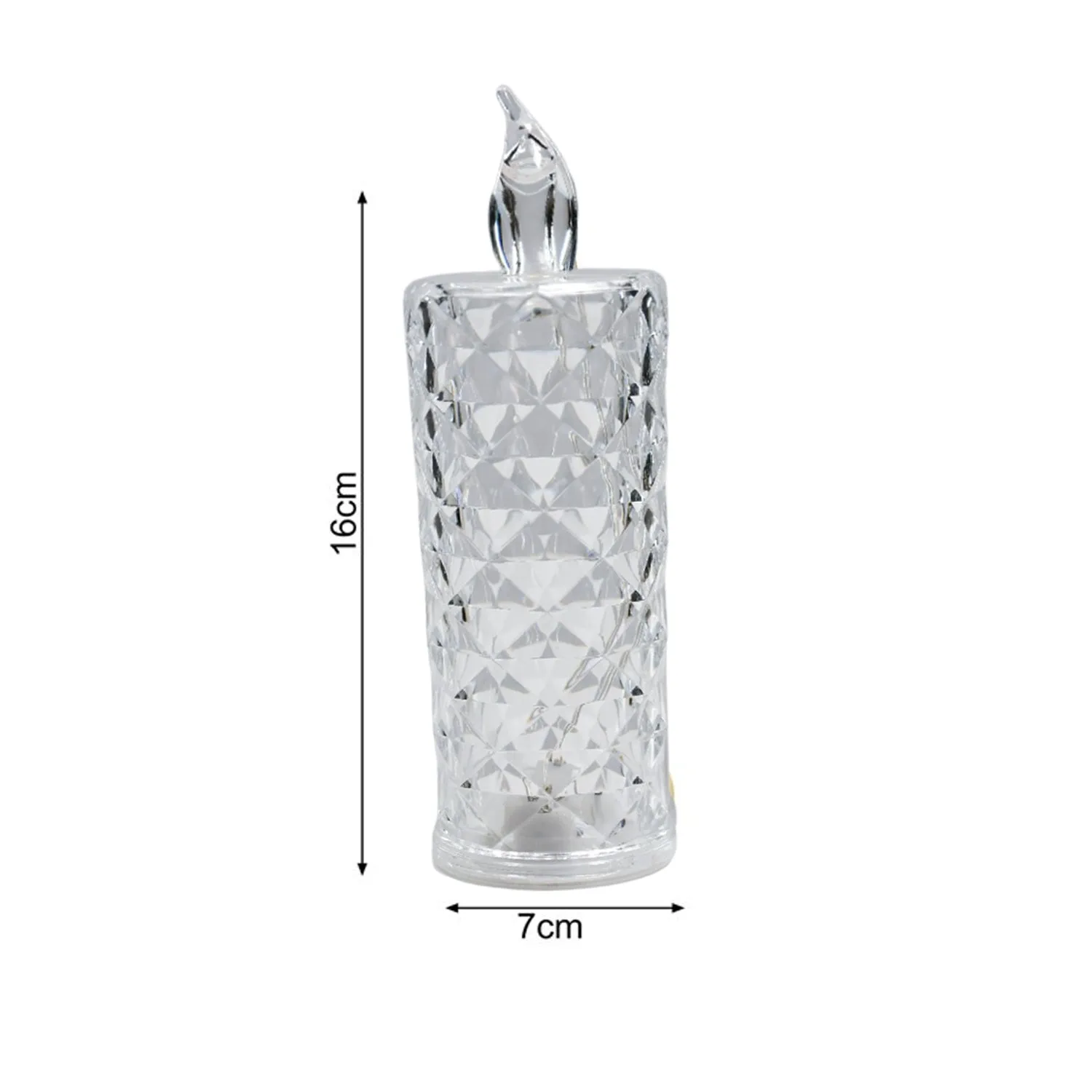 Rose Candles for Home Decoration, Crystal Candle Lights