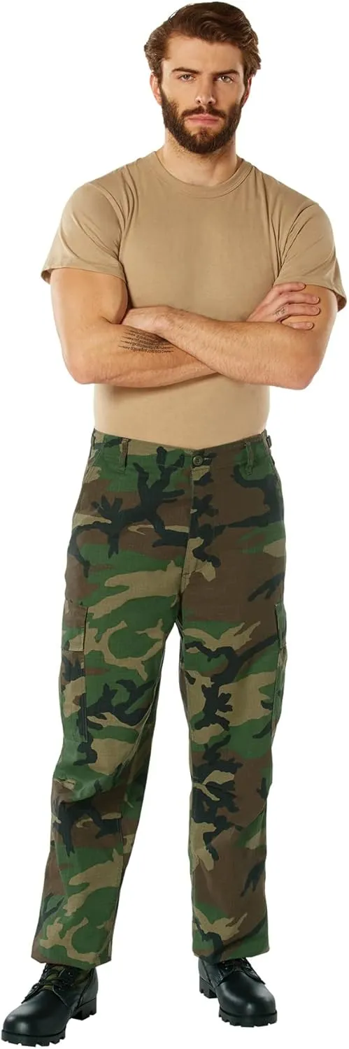 Rothco Vintage Vietnam Rip-Stop Fatigue Pants Camo Cargo Pants