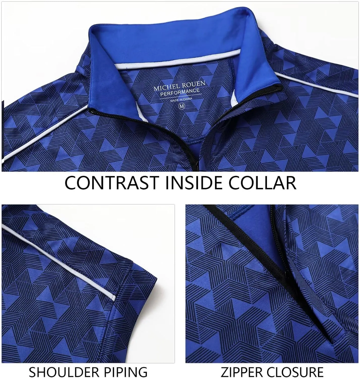 Rouen Mens Vests Outerwear Lightweight Moisture Wicking Midlayer Sleeveless Sports Golf Quarter Zip Pullover Mens Vest