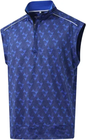 Rouen Mens Vests Outerwear Lightweight Moisture Wicking Midlayer Sleeveless Sports Golf Quarter Zip Pullover Mens Vest
