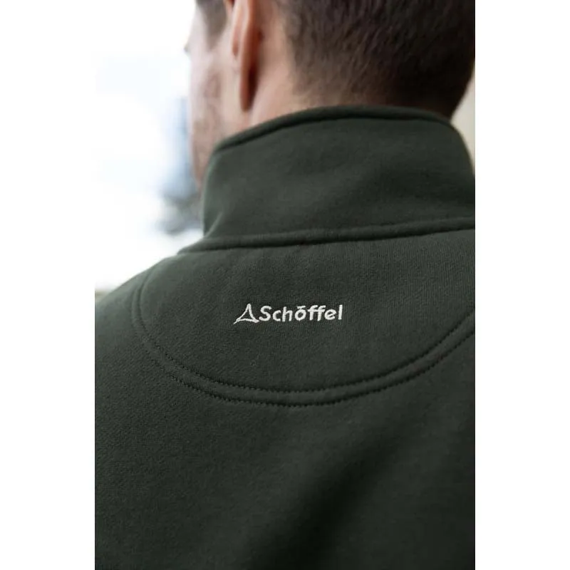 Schoffel Bude Mens 1/4 Zip Sweatshirt - Forest