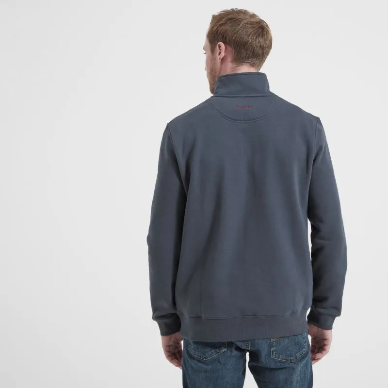 Schoffel Bude Mens 1/4 Zip Sweatshirt - Slate Navy