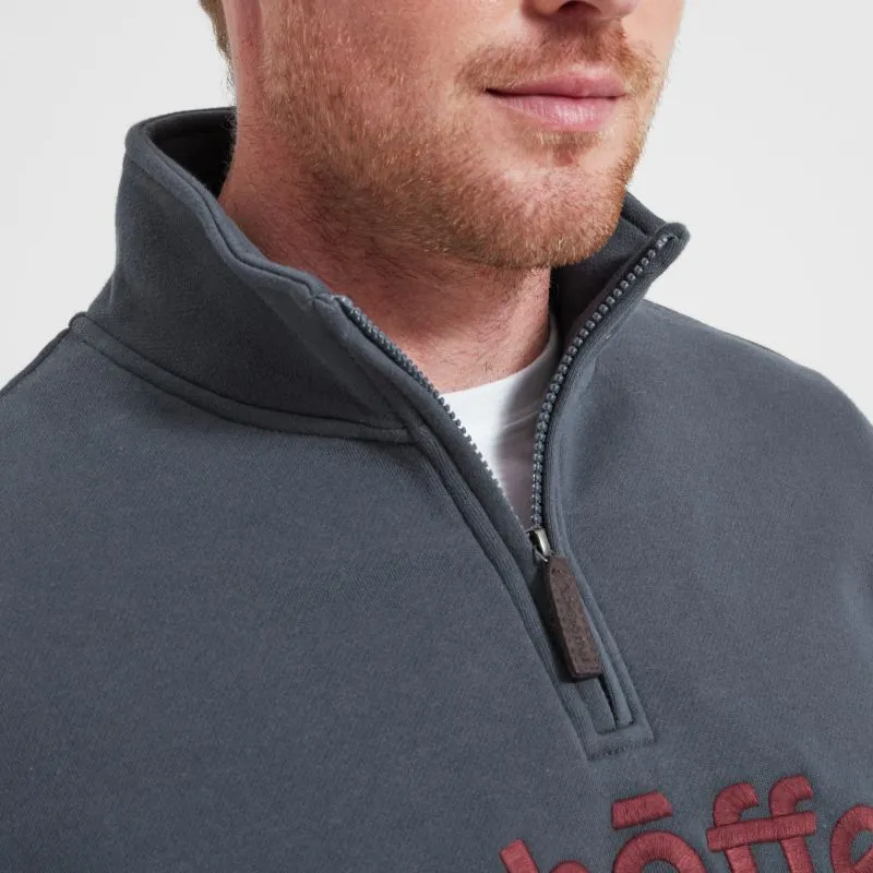 Schoffel Bude Mens 1/4 Zip Sweatshirt - Slate Navy
