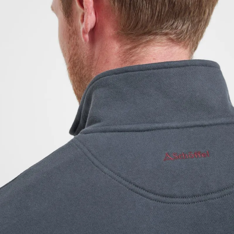 Schoffel Bude Mens 1/4 Zip Sweatshirt - Slate Navy