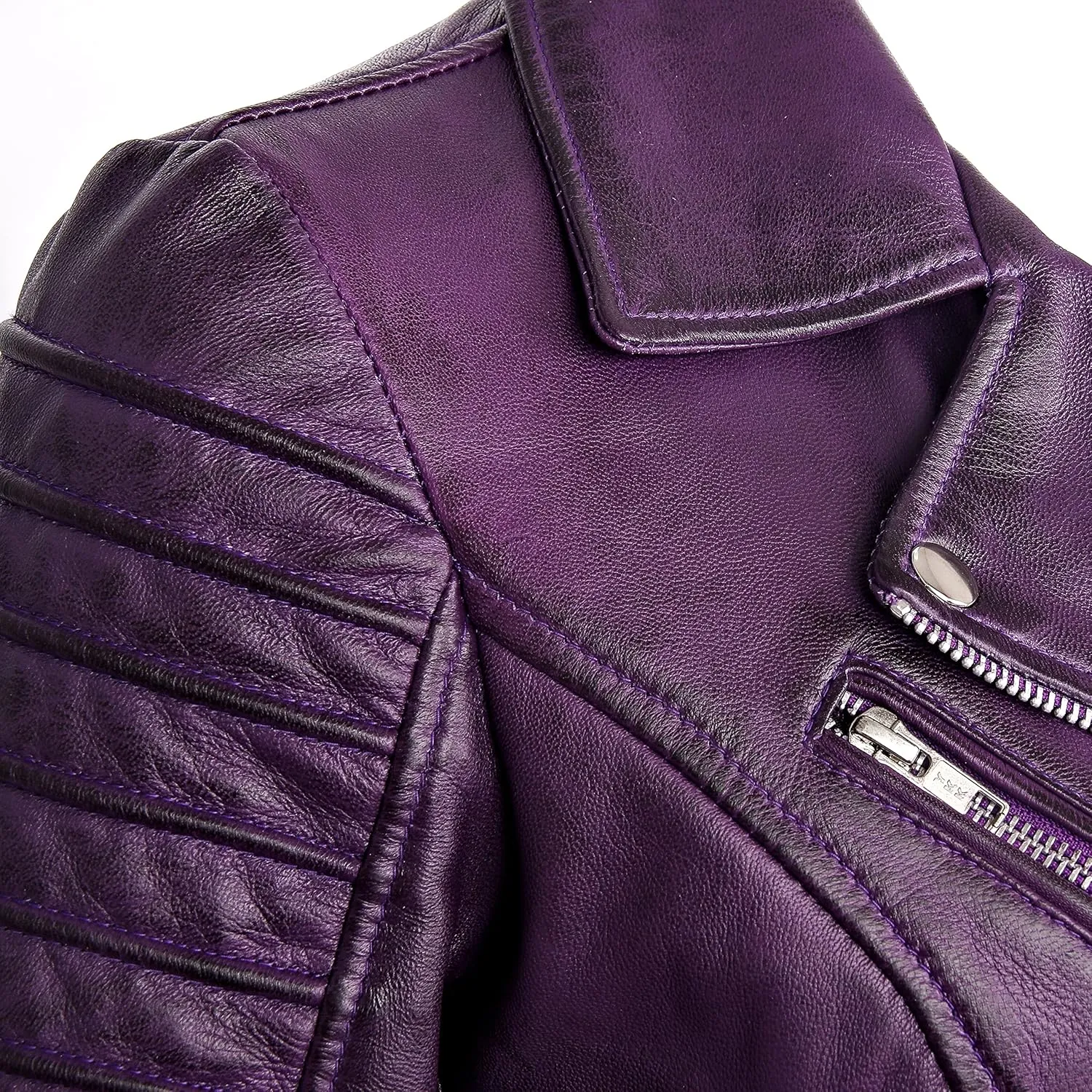 Skylinewears Womens Leather Jacket Bomber Motorcycle Biker Real Lambskin Leather Jackets