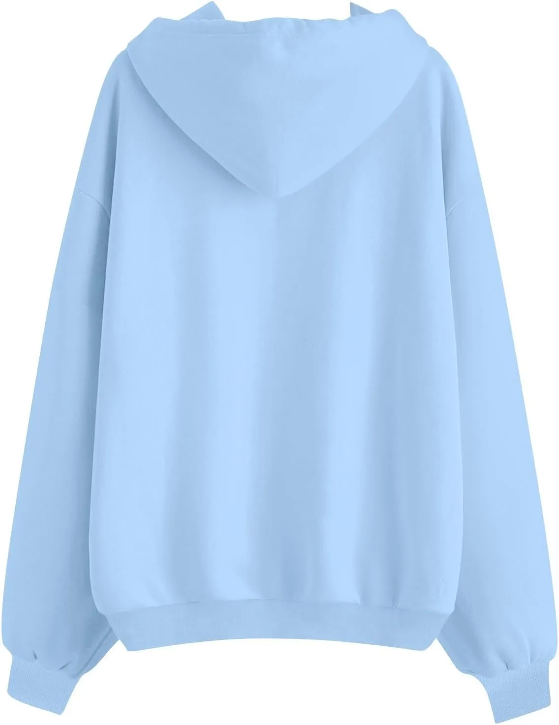 slqdgmryz Womens Zip Up Hoodies Oversized Fleece Jacket Winter Plain Y2k Hoodie Drawstring Hooded Sweatshirt with Pockets