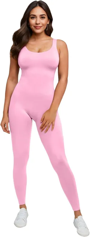 speerise Women Slimming Sleeveless Bodysuit Tank Leotard Jumpsuits Romper for Women, Girls for Gym, Yoga, Workout, Ballet