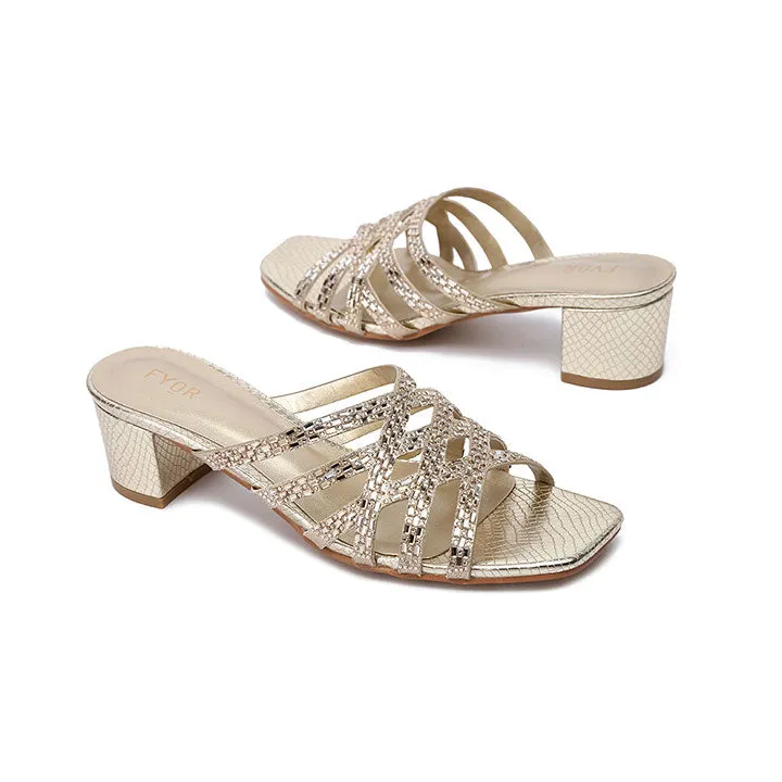 Square Toe Embellished Mule HL 184