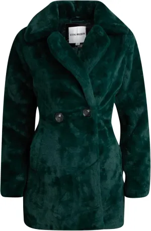 Steve Madden Women's Fur Coat - Cozy Faux Fur Coat for Women - Warm Fuzzy Long Womens Winter Coat and Down Jacket (S-XL)