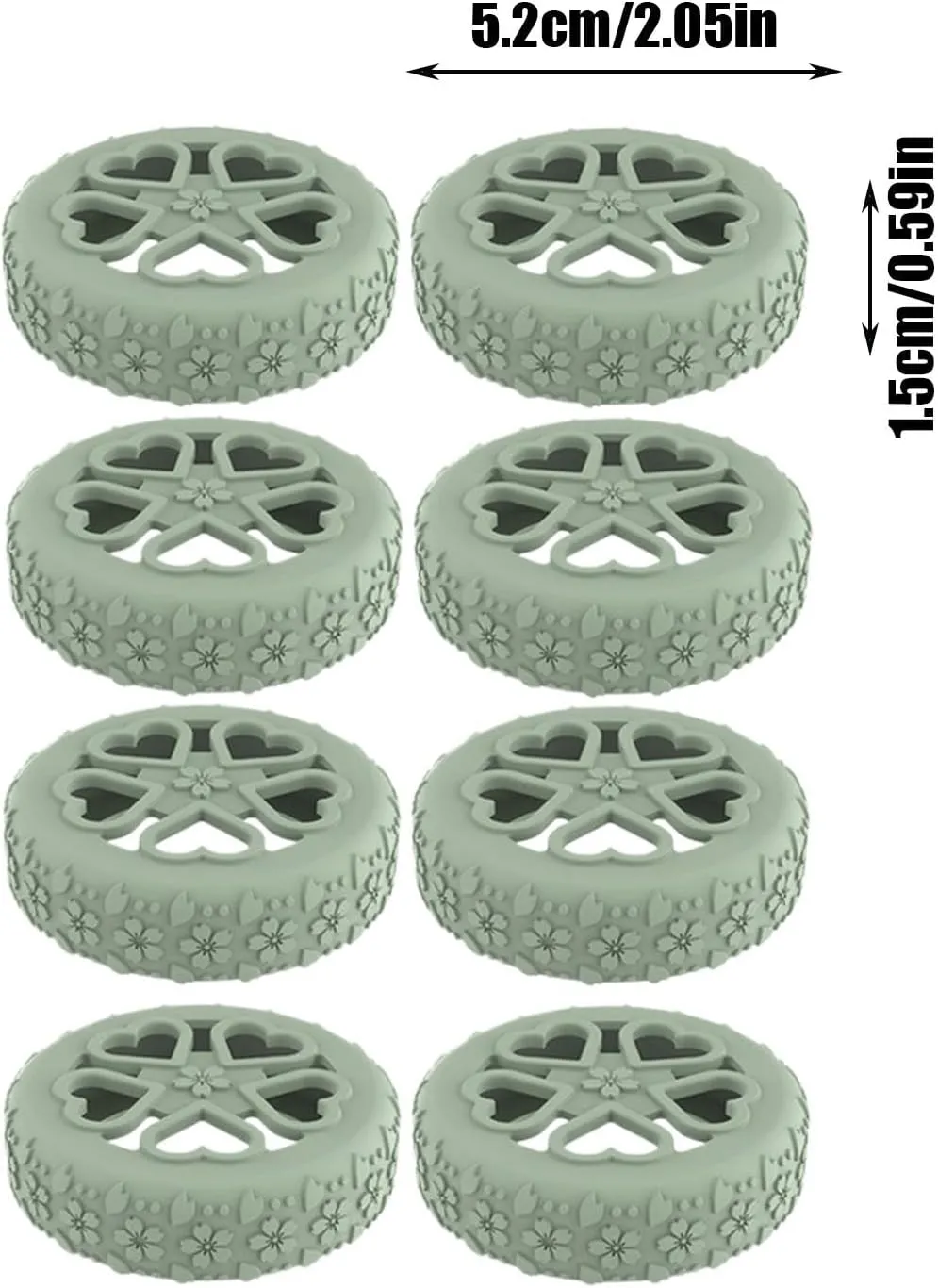 Suitcase Wheel Covers - Luggage Wheel Protector Covers - Silicone Luggage Wheel Protector | Anti-Noise Luggage Wheel Covers | 8Pcs Carry On Luggage Wheels Protector for Travel
