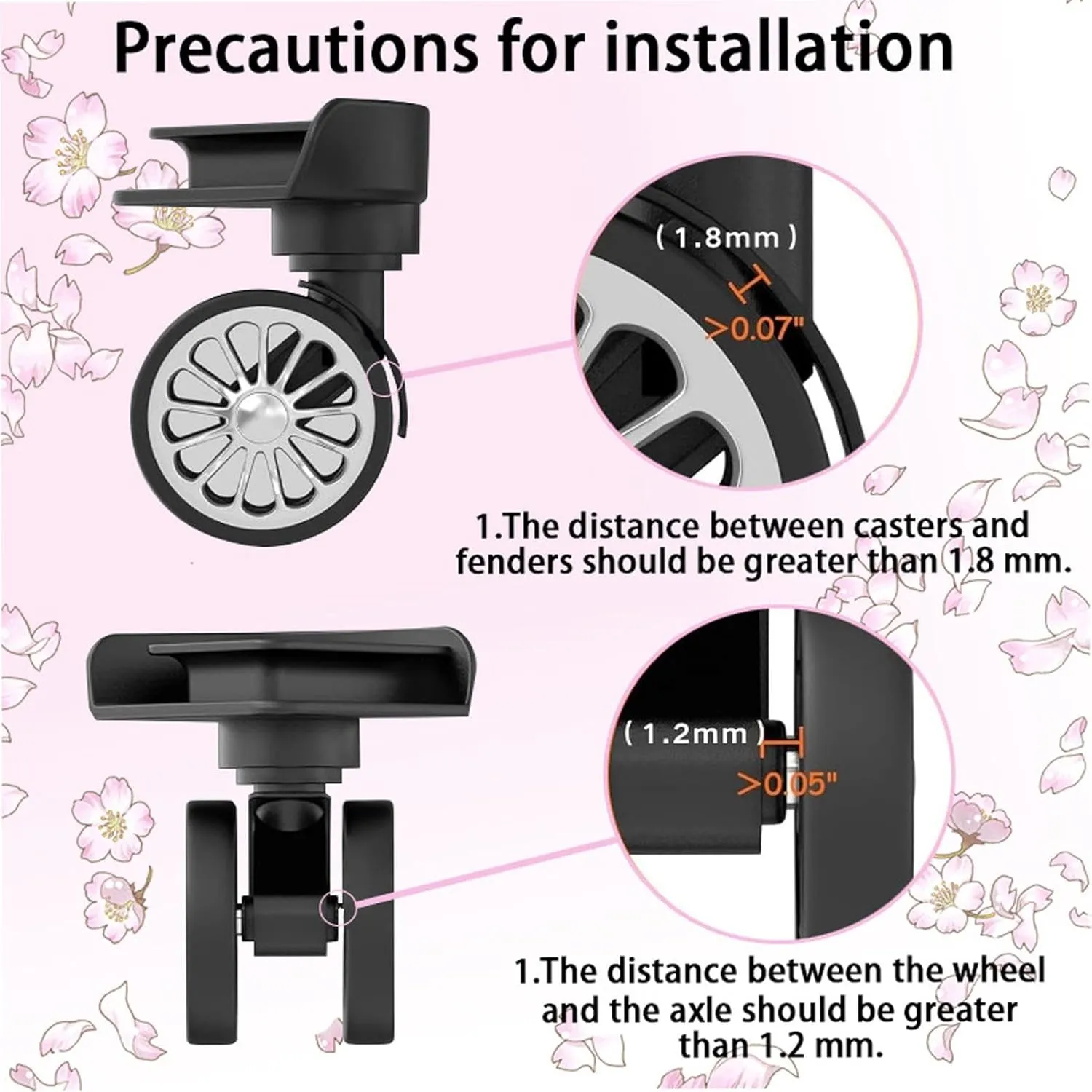 Suitcase Wheel Covers - Luggage Wheel Protector Covers - Silicone Luggage Wheel Protector | Anti-Noise Luggage Wheel Covers | 8Pcs Carry On Luggage Wheels Protector for Travel
