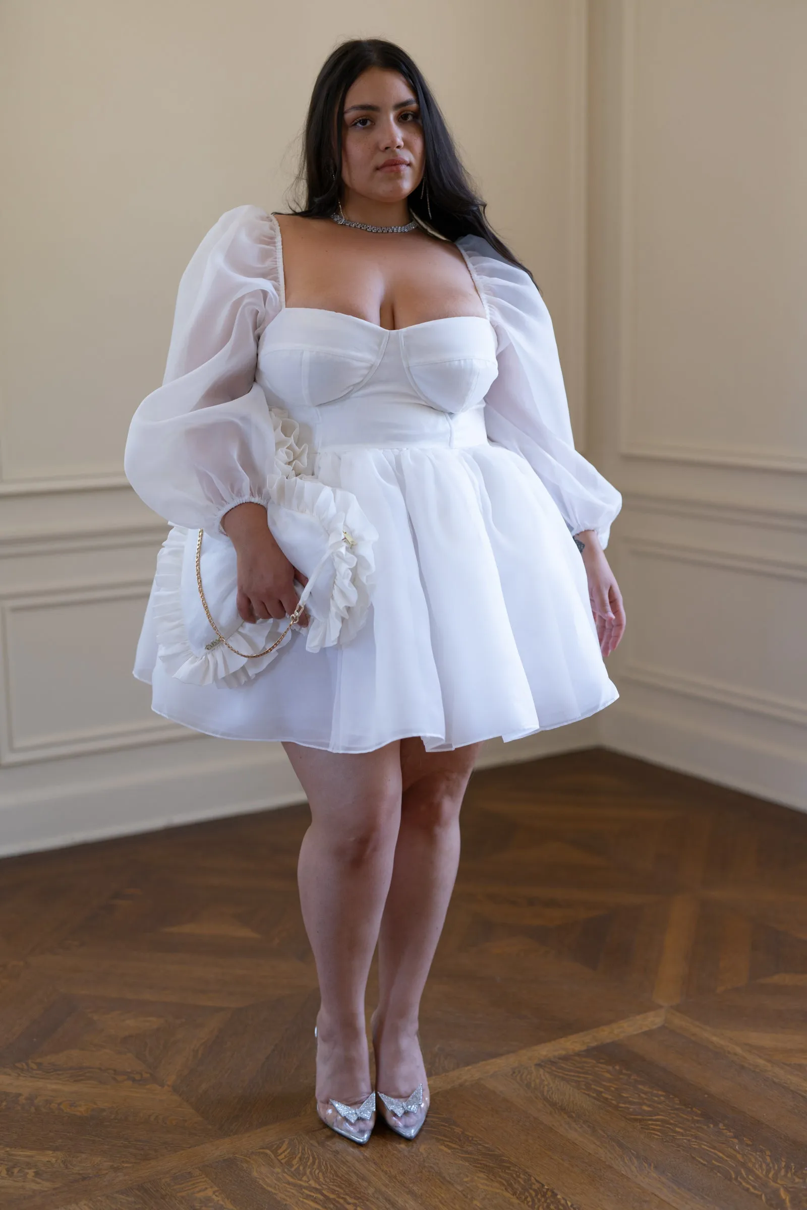 The Ivory Pillow Heart Purse