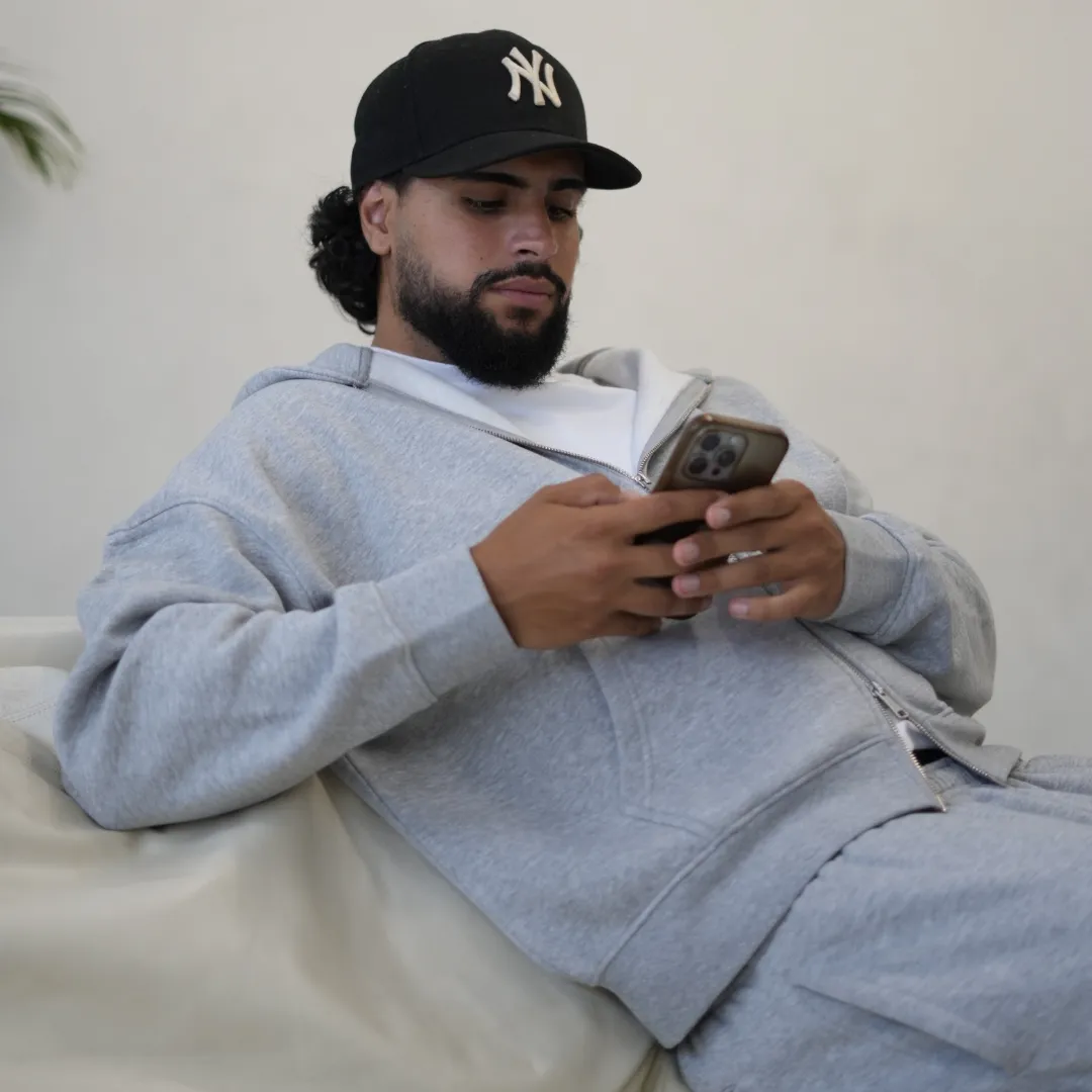 the zippa' - grey