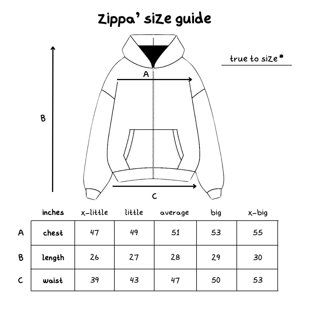 the zippa' - grey