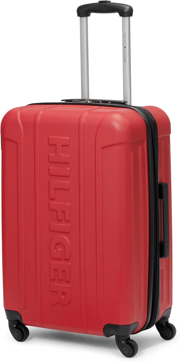 Tommy Hilfiger Unisex Luggage Check In,Red,Medium