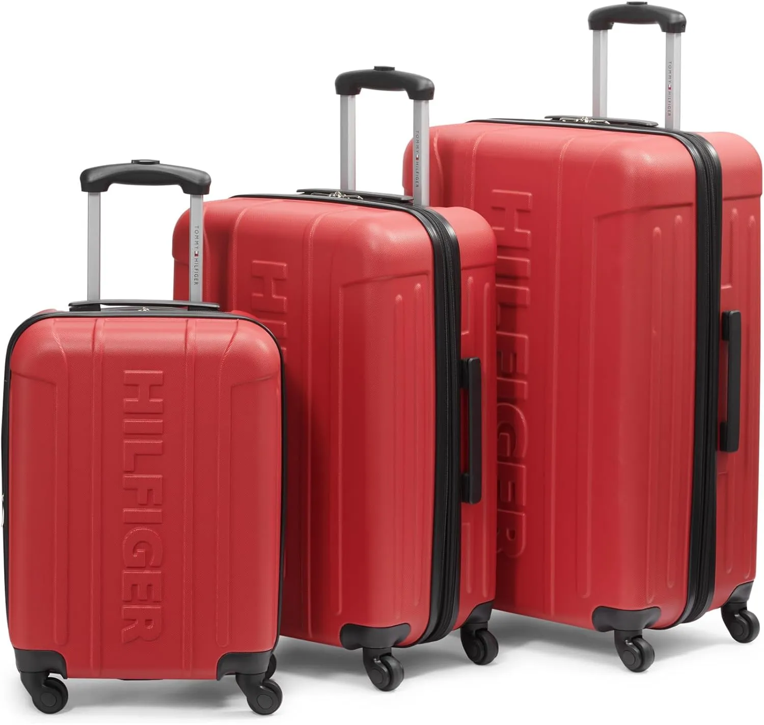 Tommy Hilfiger Unisex Luggage Check In,Red,Medium