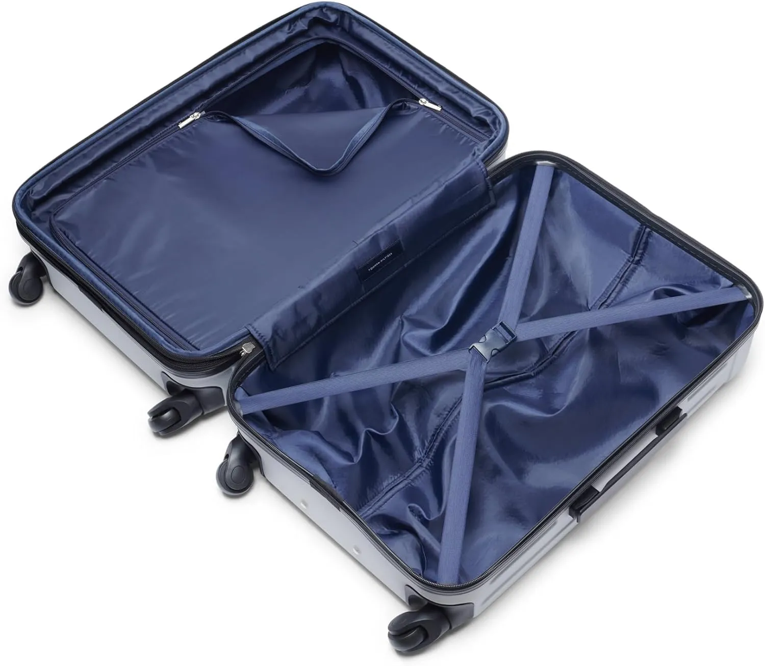 Tommy Hilfiger Unisex Luggage Check In,Silver,Medium