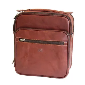 Tony Perotti Brown Leather Classic Flight Bag