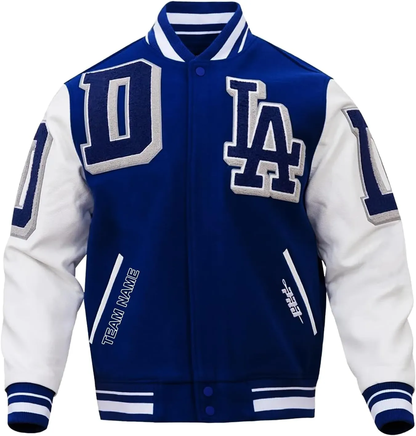 Trifoliate Custom LA Baseball Varsity Jacket  Los Lightweight Angeles Sports Print Your Name Wool Letterman Jackets For Men
