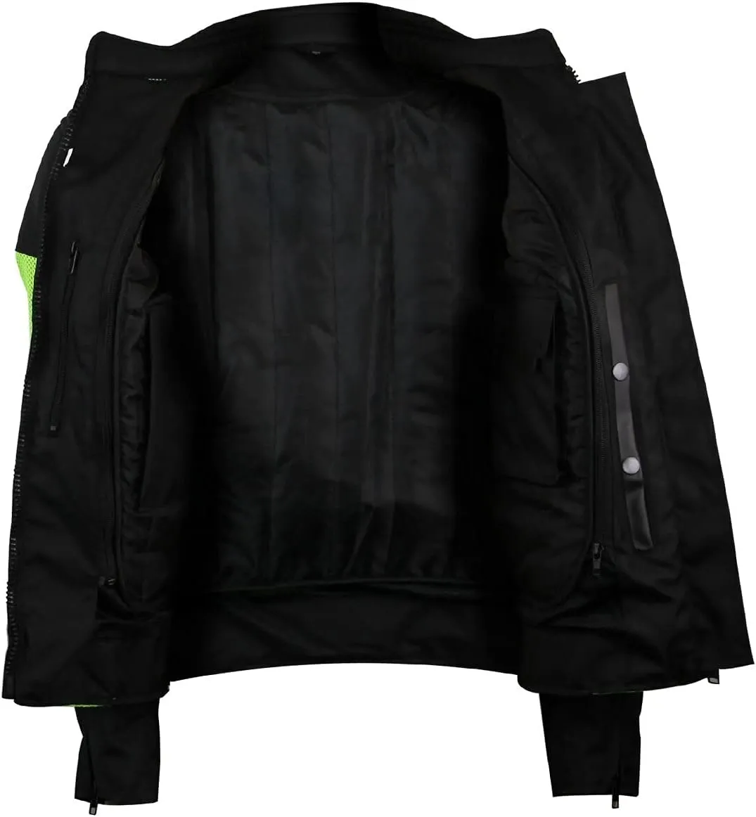 Vance Advance Womens All Weather Season CE Armor Mesh Motorcycle Biker Riding Jacket
