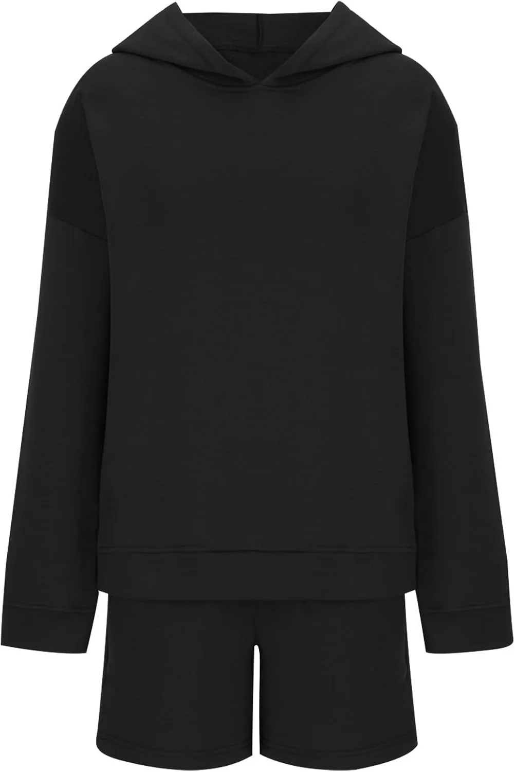 Women 2 Piece Outfit Oversized Hoodie Sweatshirts Shorts Lounge Sweat Set Sweatsuit Tracksuit Y2k Fall Outfits 2024