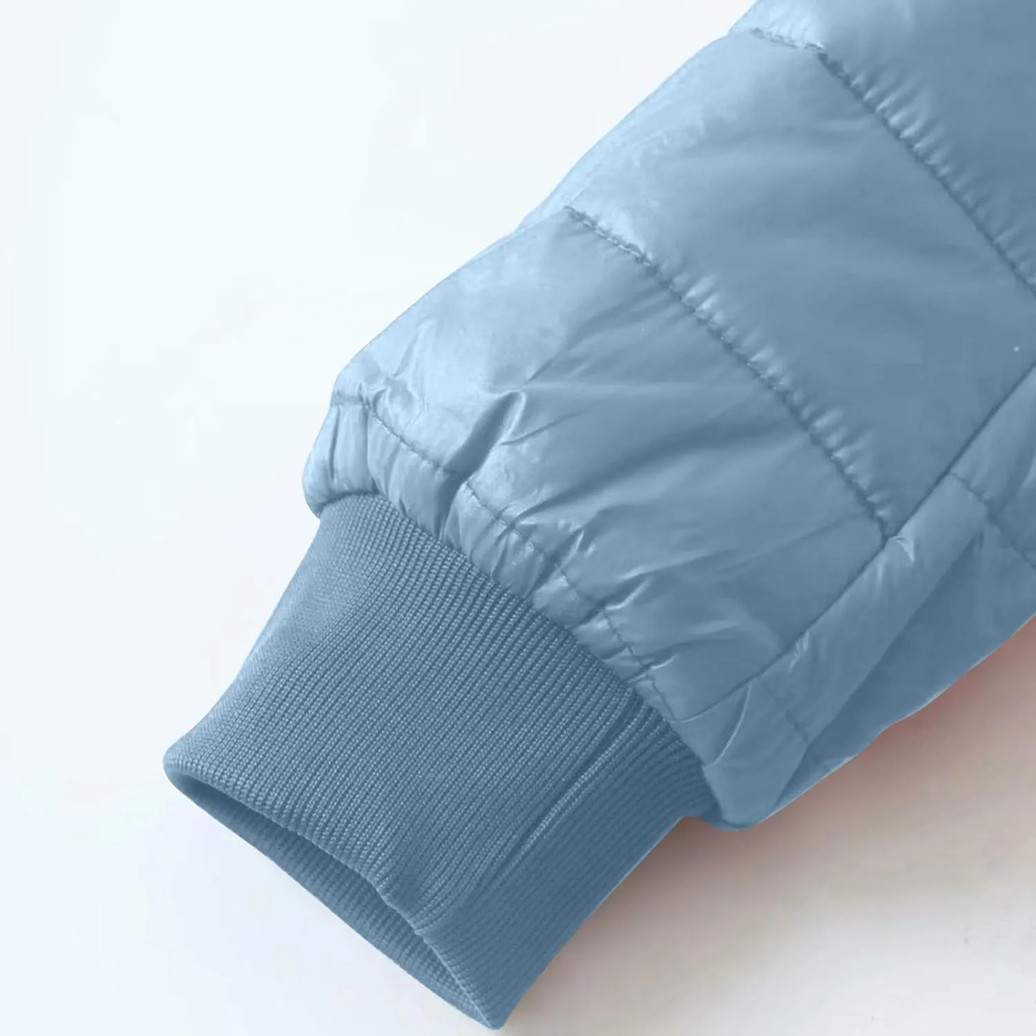 Women Lightweight Down Coat Packable Puffer Jacket Fleece Warm Winter Coat Hooded Mid-Length Jacket Outwear With Pocket