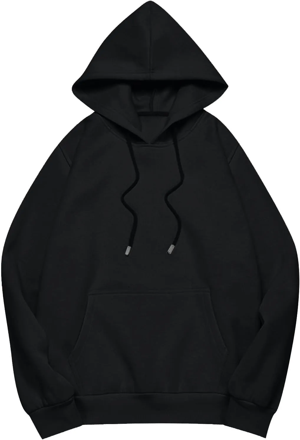 Women Oversized Hoodie Solid Color Drop Sleeve Imitation Cotton Sweatshirt Fashion Y2k Cute Loose Clothes with Pocket