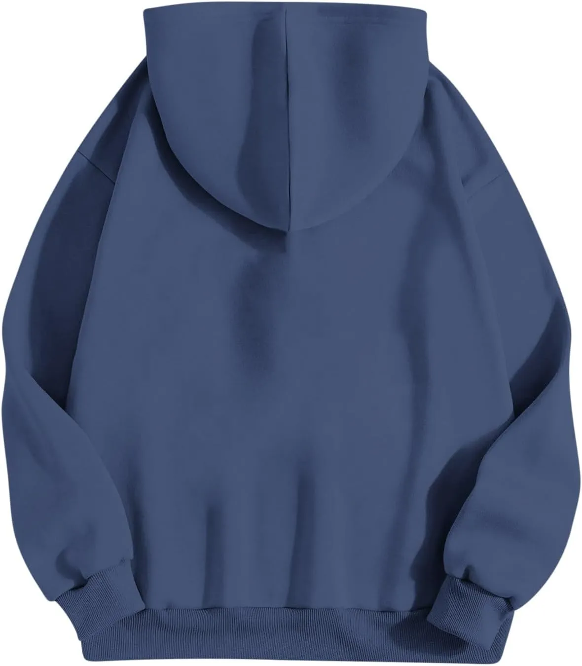 Women Plain Oversized Hoodies Crewneck Hooded Sweatshirt Y2K Cute Pullover Sweater Comfy Fall Outfits Clothes 2024
