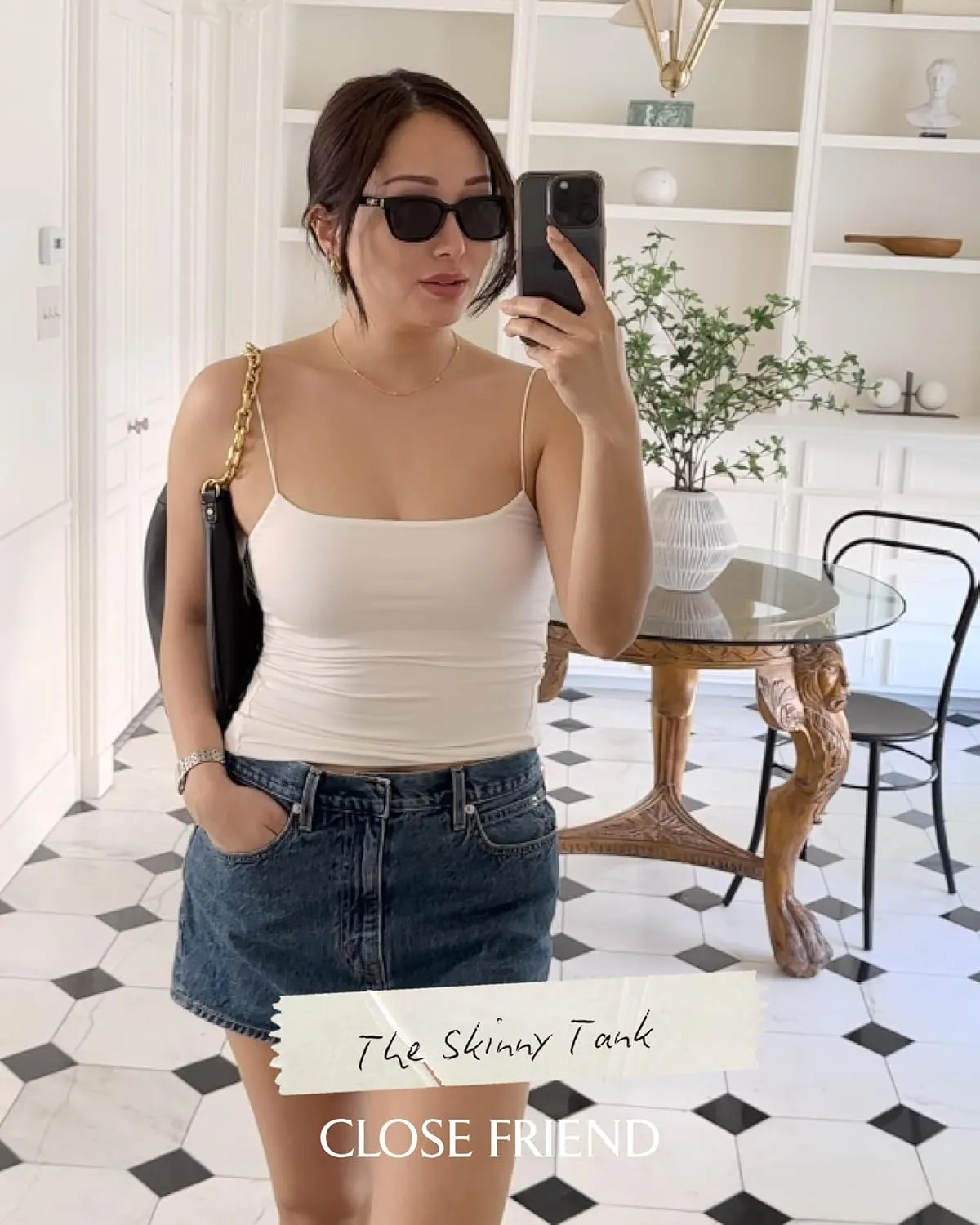 Women Summer Thin Strap Tank TOP - Double Layer Sexy CAMI - Basic Casual Going Out Shirt Spaghetti Strap