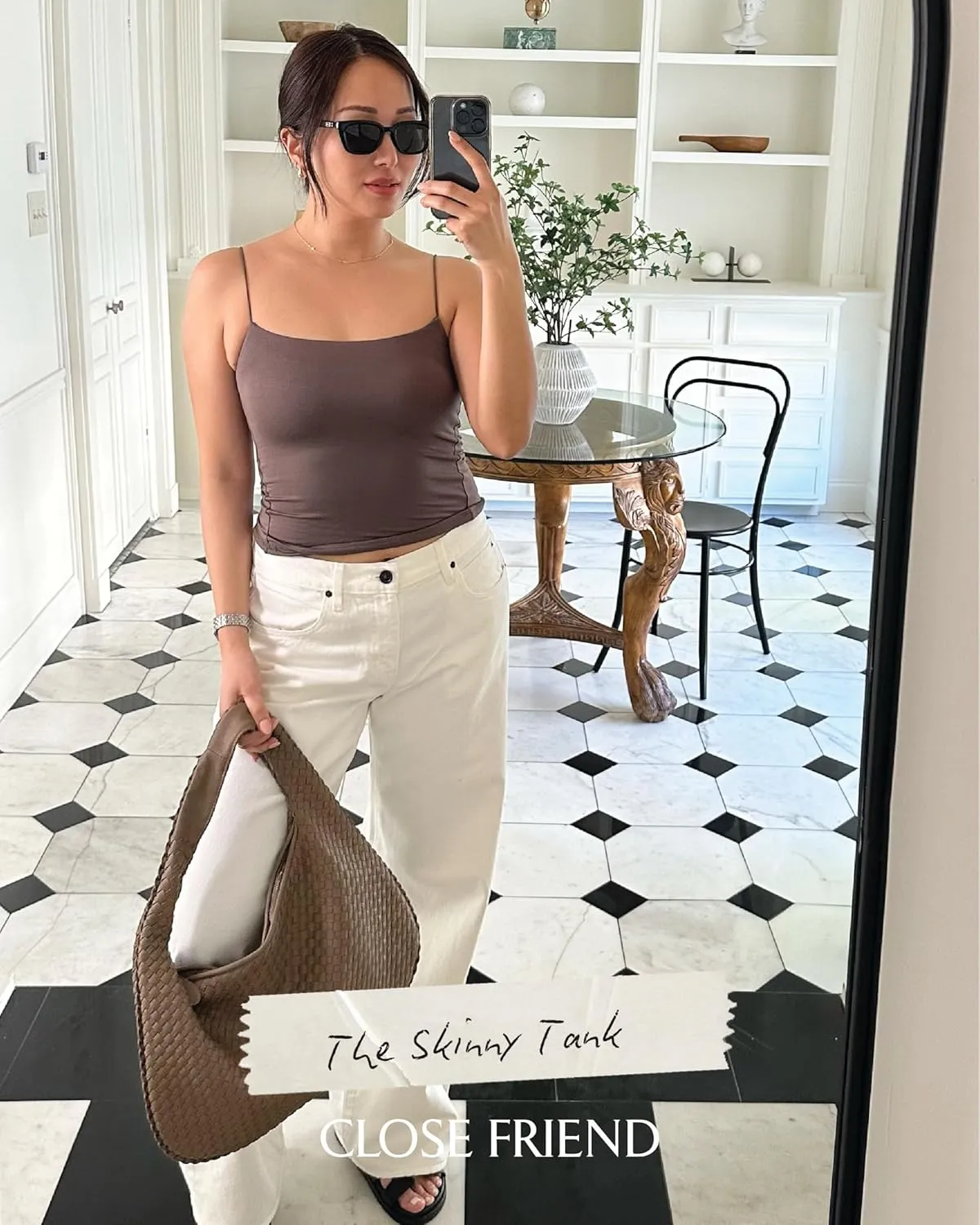 Women Summer Thin Strap Tank TOP - Double Layer Sexy CAMI - Basic Casual Going Out Shirt Spaghetti Strap