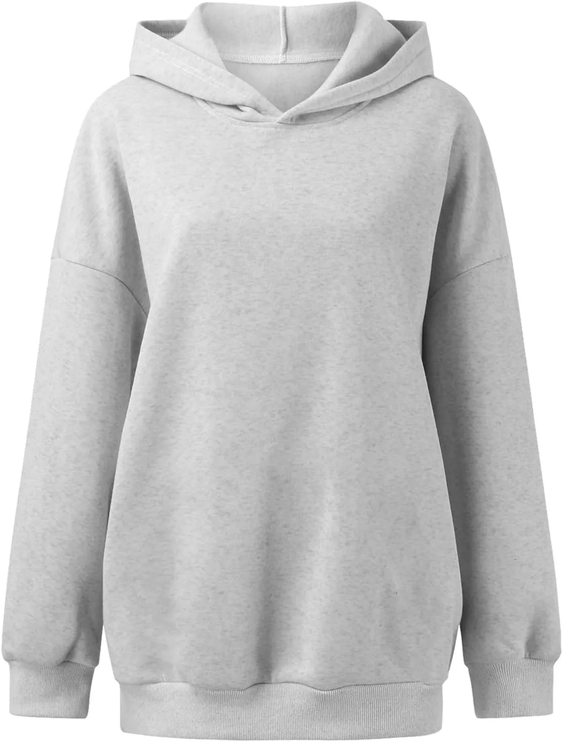 Women's Casual Hoodies Long Sleeve Oversized Sweatshirts Solid Color Fall Fashion Pullover Tops Outfit Winter Clothes