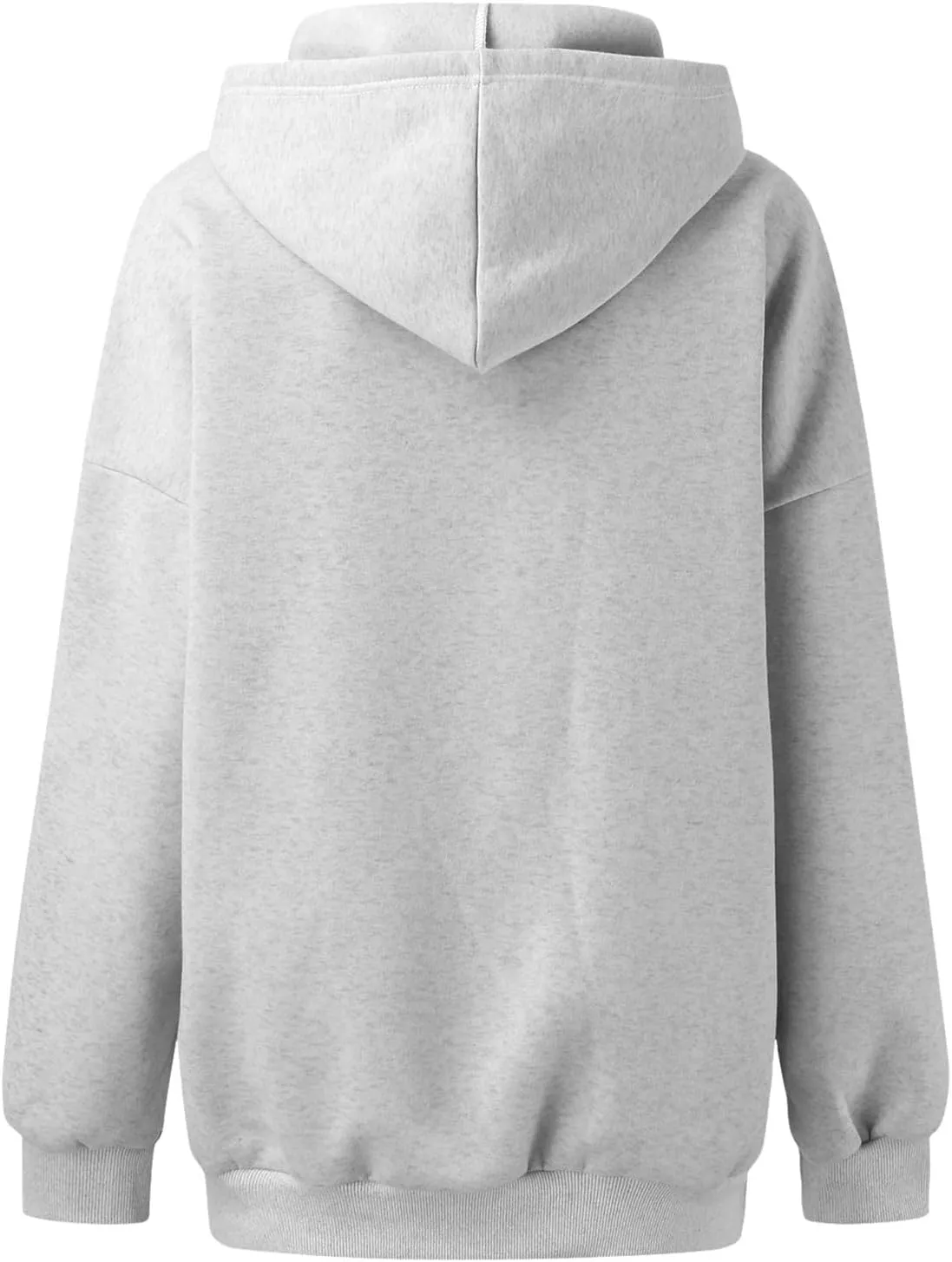 Women's Casual Hoodies Long Sleeve Oversized Sweatshirts Solid Color Fall Fashion Pullover Tops Outfit Winter Clothes