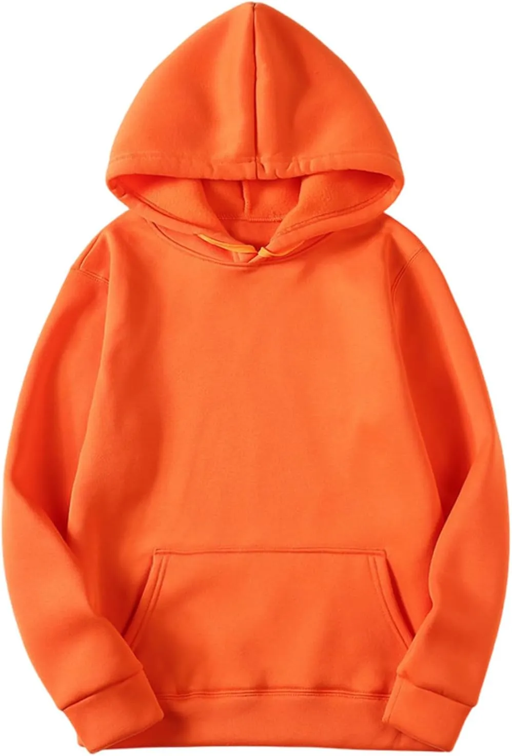 Womens Crewneck Oversized Sweatshirt Drawstring 2024 Fall Warm Cropped Solid Hoodies Loose Long Sleeve Pullover Tops
