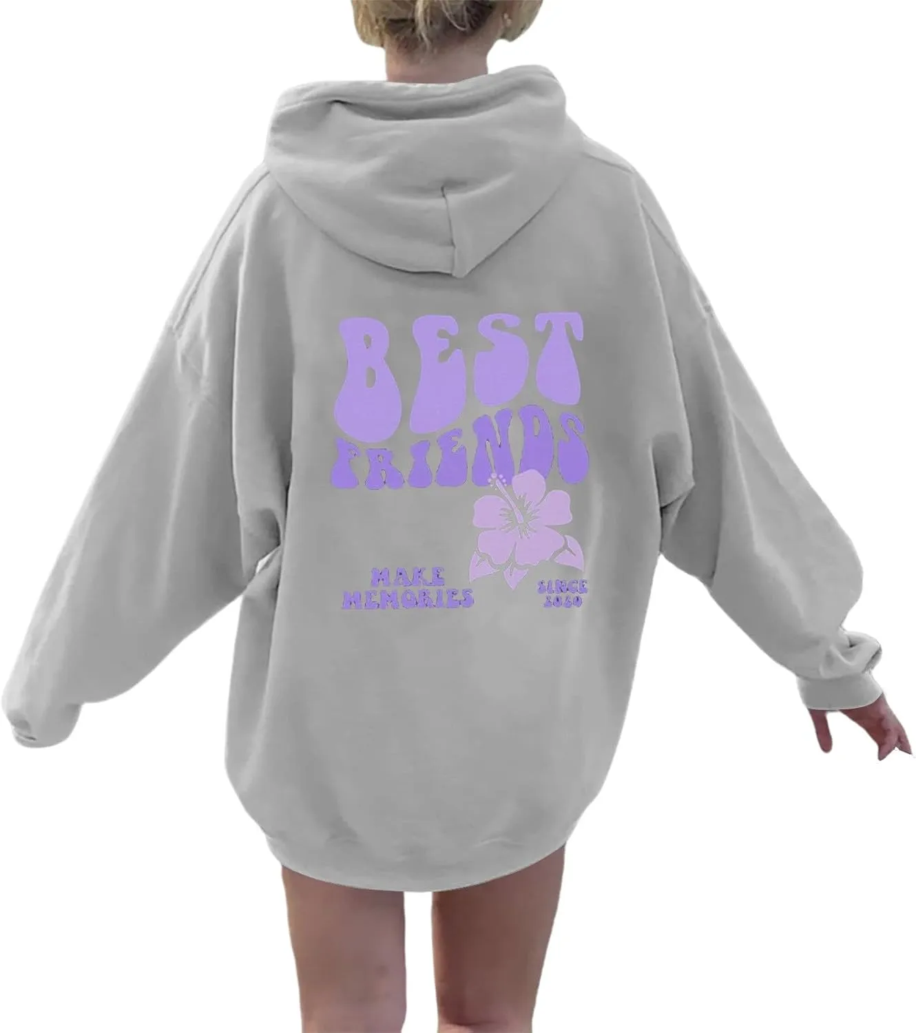 Womens Cute Hoodies Pink Hoodie Long Sleeve Oversized Letter Print Graphic Sweatshirts Teen Girl Y2K Preppy Clothes