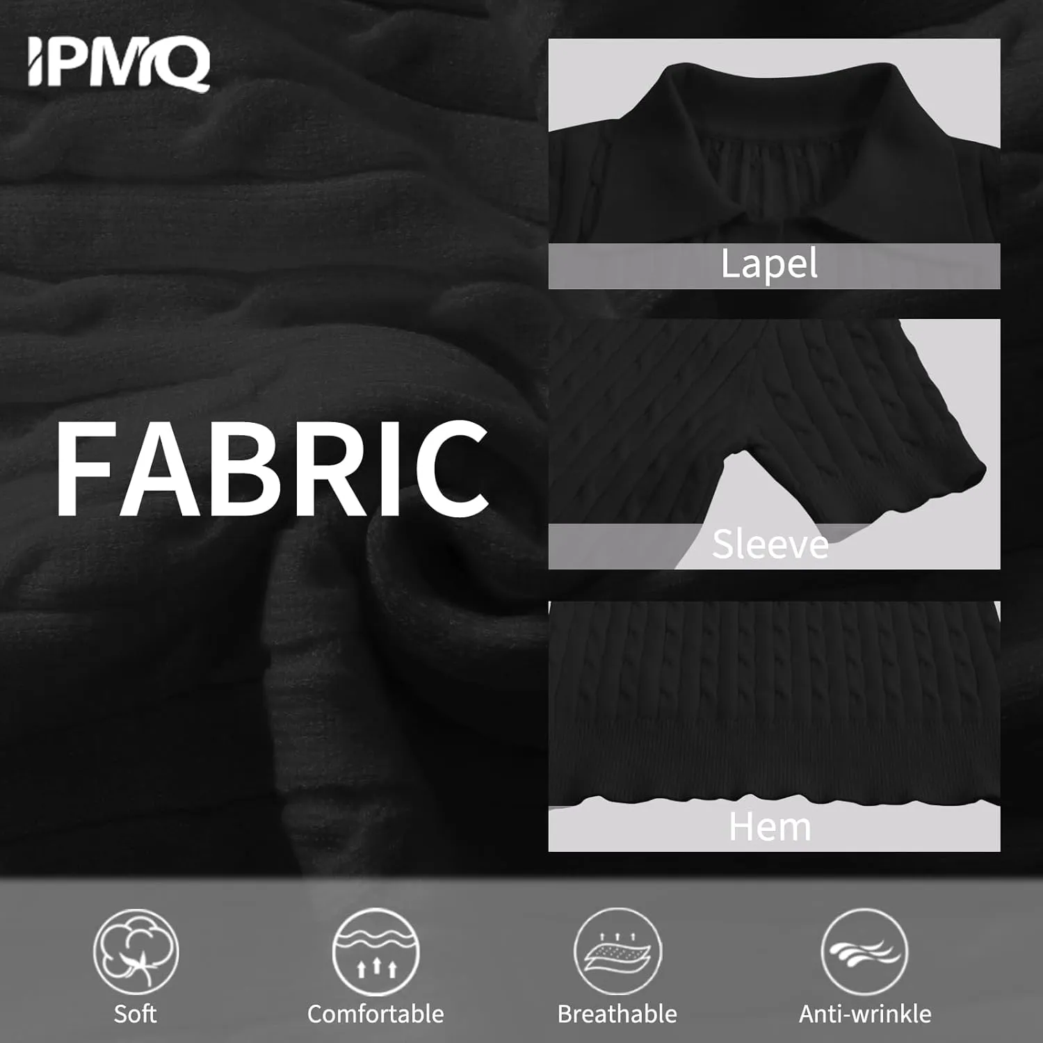 Women's Short Sleeve Pullover Sweaters Casual 2025 Summer Tops Cable Knit Solid Lapel V Neck Sweater
