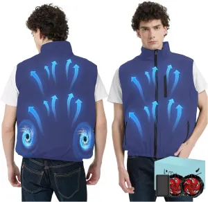 Work Cooling Vest Jacket with 2 Fans - Men and Women 21V Air Conditioner Lightweight Vests, With 20000mAh Battery
