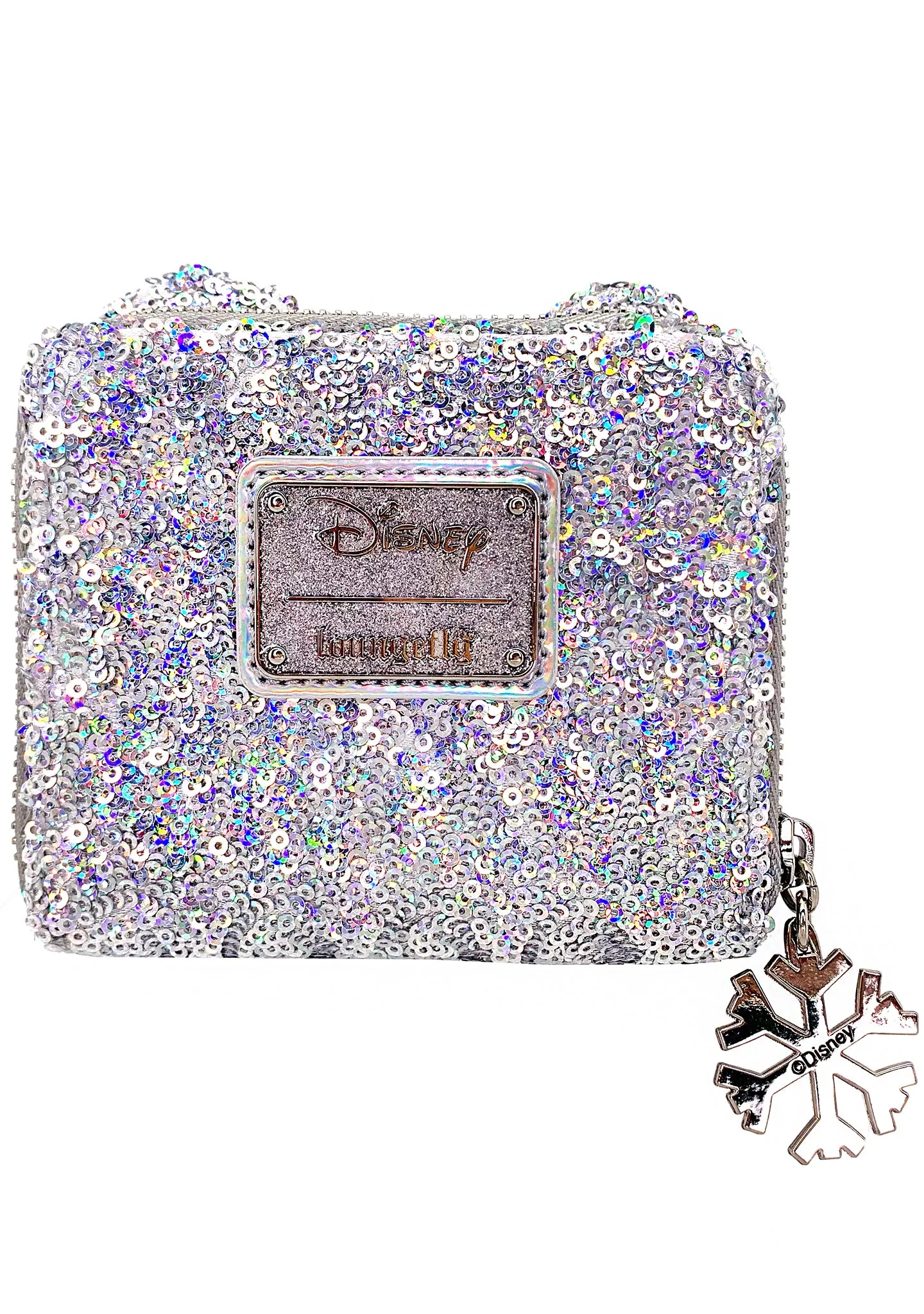 X LASR Exclusive Disney Holographic Sequin Minnie Zip Wallet