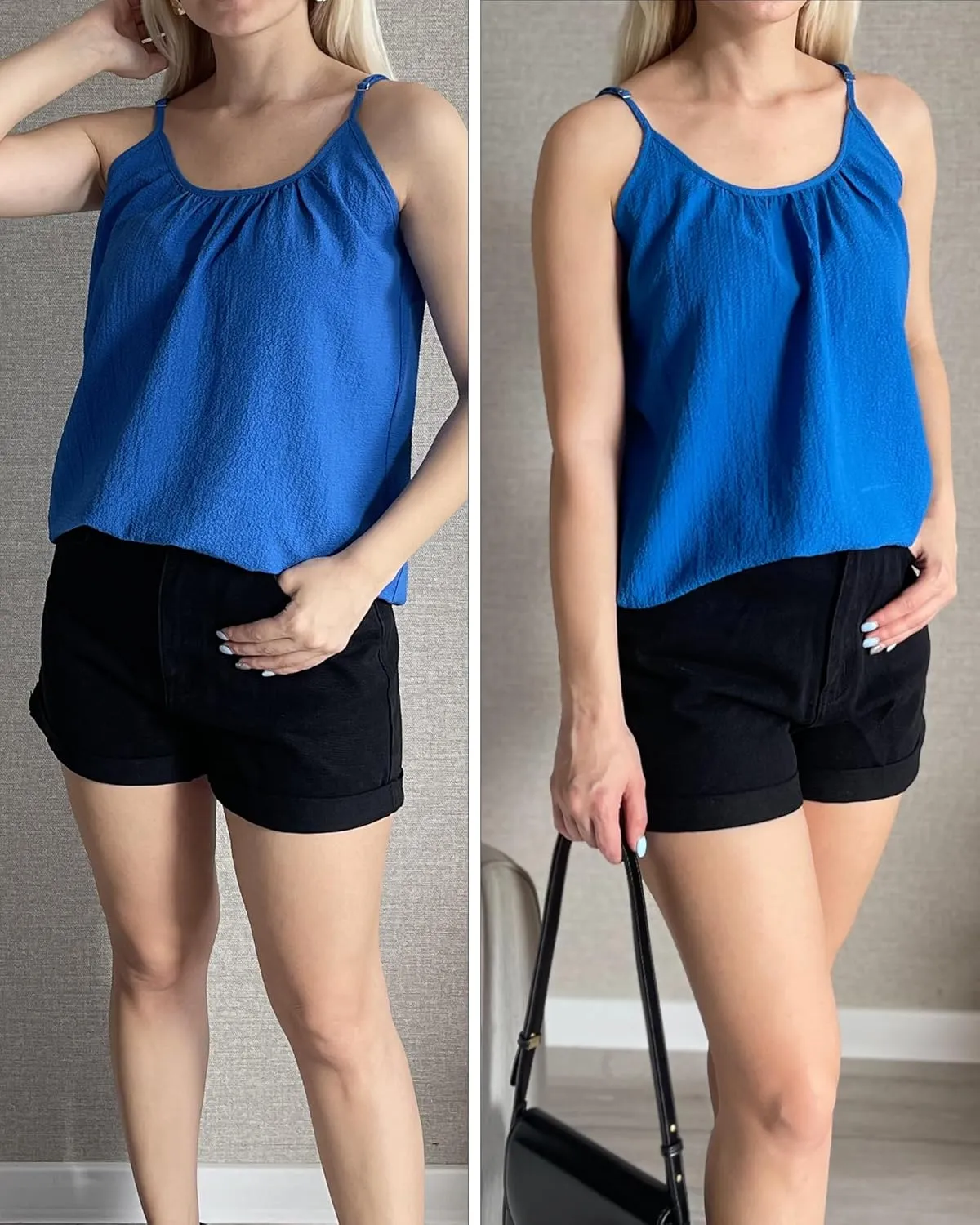Zeagoo Womens Summer Sleeveless Tops Scoop Neck Cute Tank Camisole Casual Loose Fit Tops